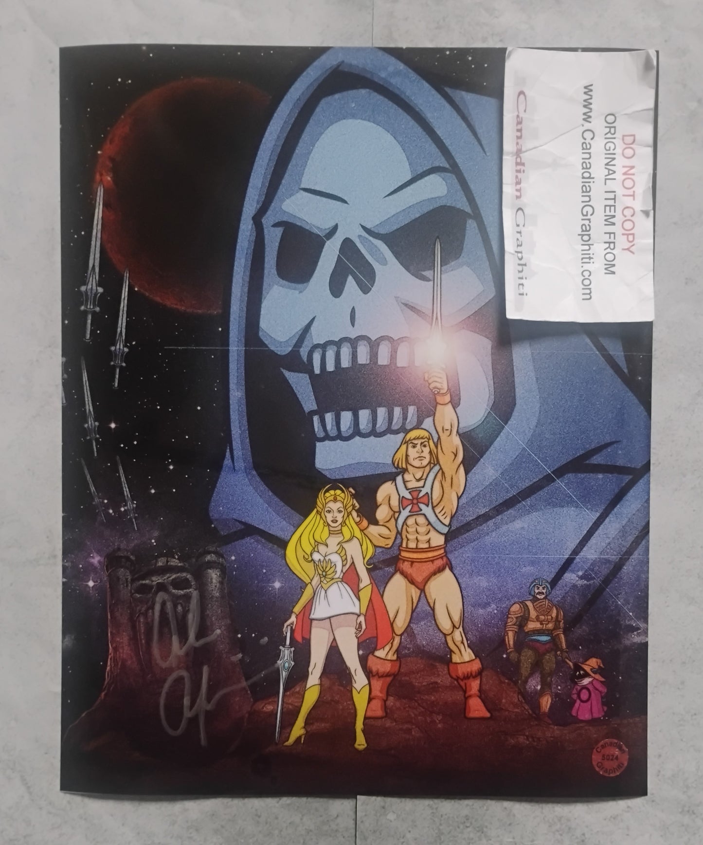 Alan Oppenheimer Hand Signed Autograph 8x10 Photo COA He-man Skeletor