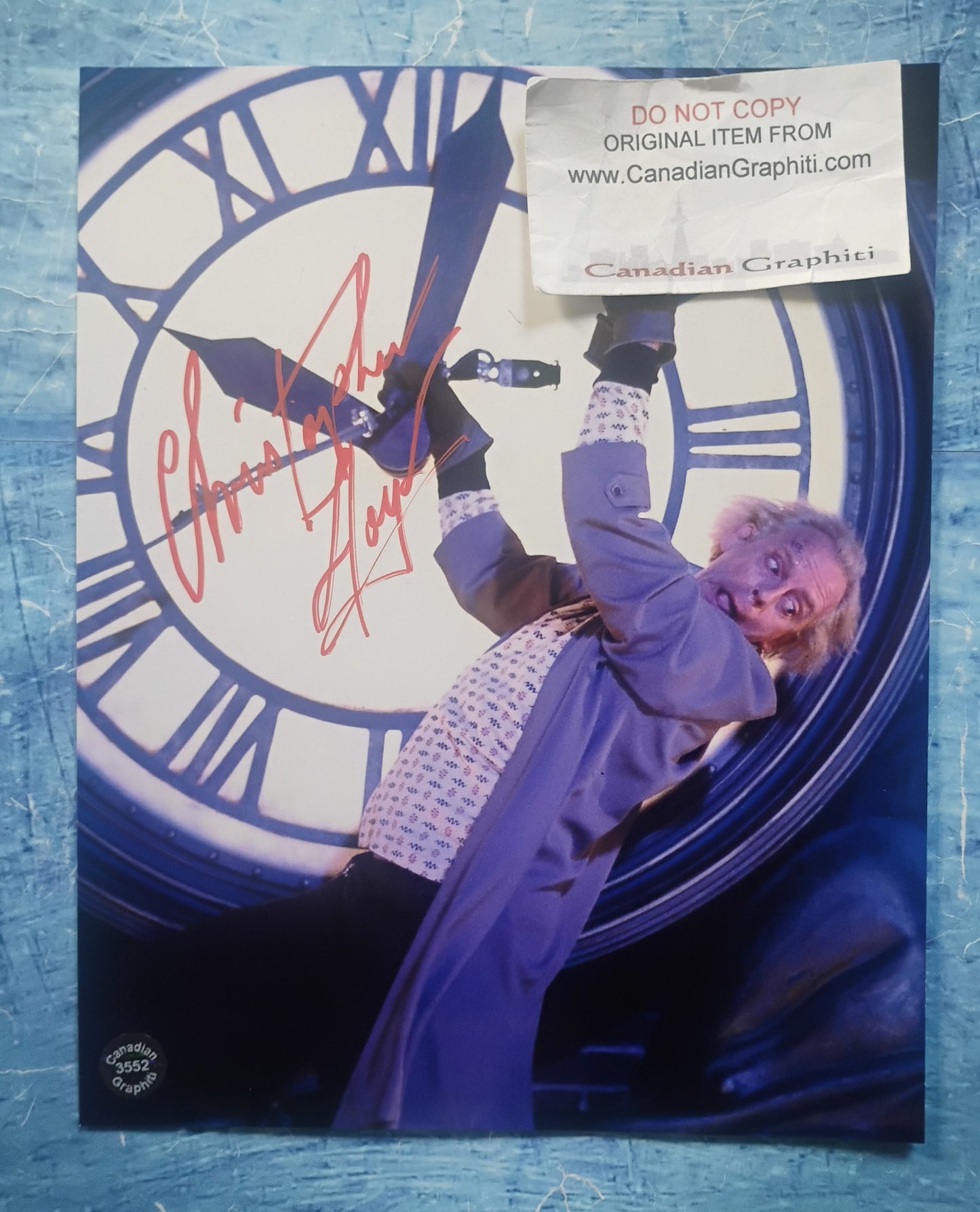 Christopher Lloyd Hand Signed Autograph 8x10 Photo COA Back To The Future