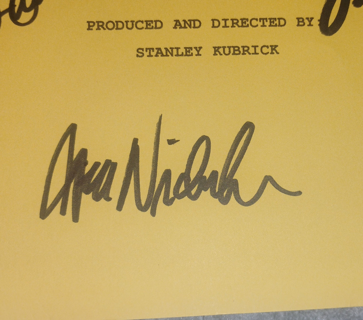 Shelley Duvall, Danny Lloyd & Jack Nicholson Hand Signed Autograph The Shining Script