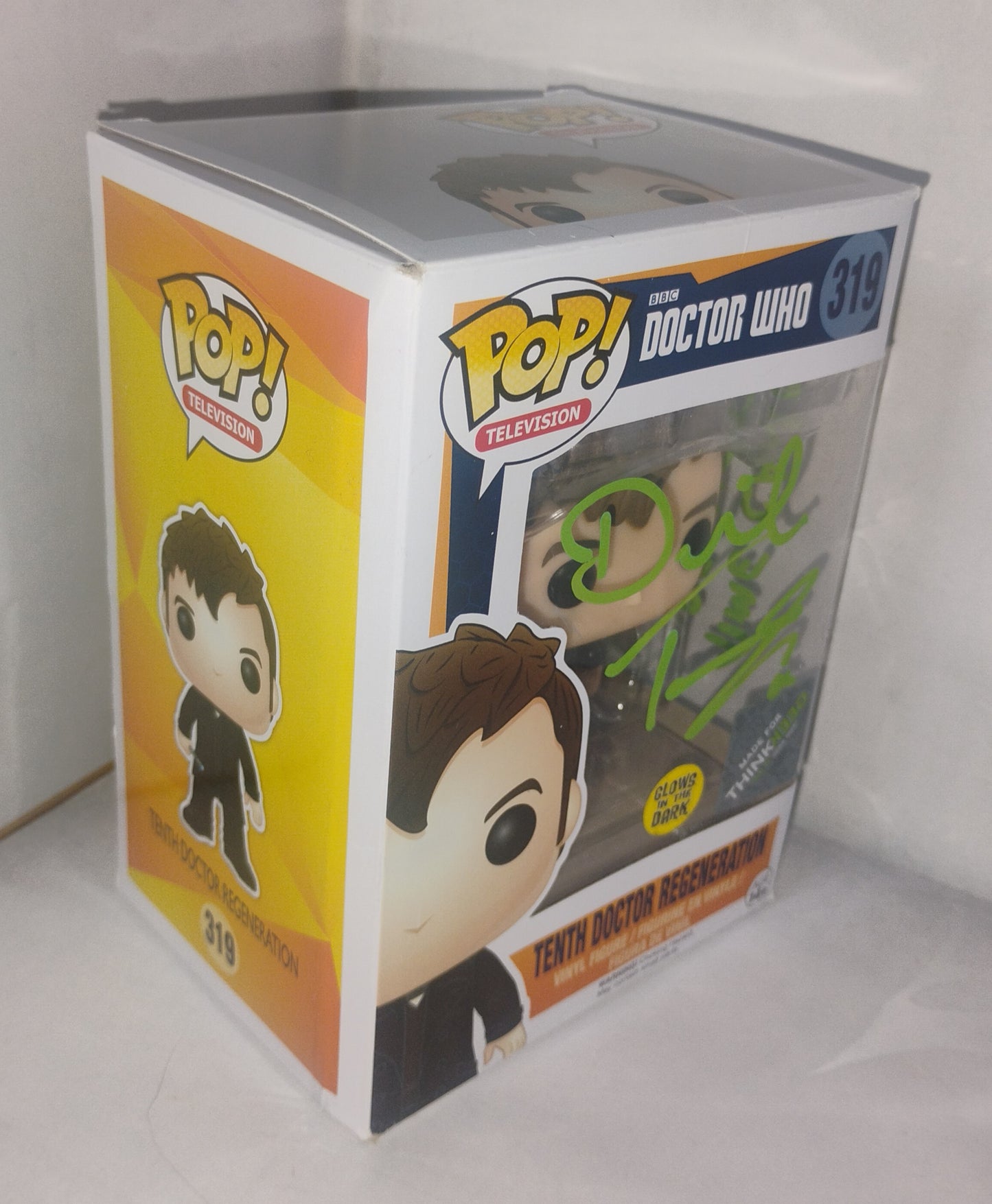David Tennant Hand Signed Autograph Doctor Who Funko Pop COA