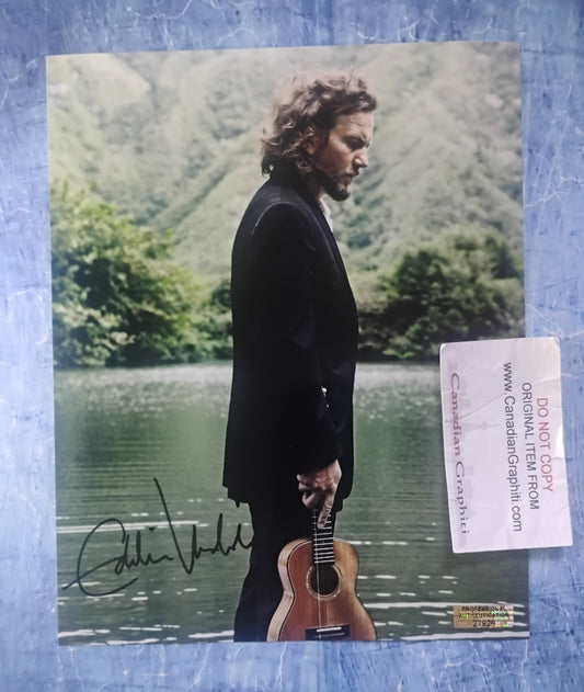 Eddie Vedder Hand Signed Autograph 8x10 Photo COA Pearl Jam