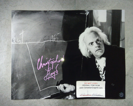 Christopher Lloyd Hand Signed Autograph 11x14 Photo COA Back To The Future