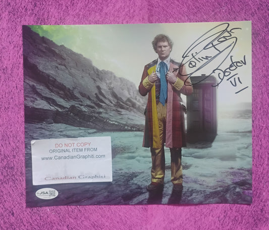 Colin Baker Hand Signed Autograph 8x10 Photo JSA COA Doctor Who