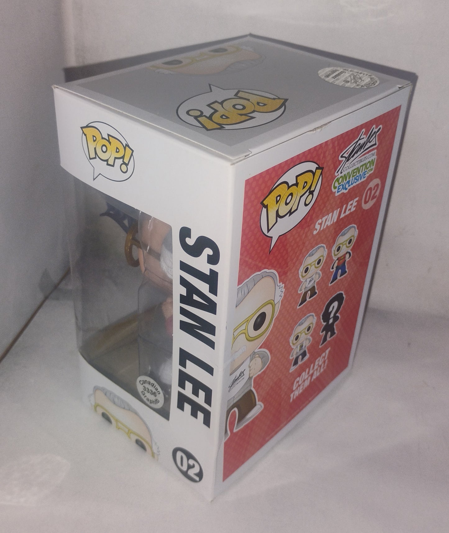 Stan Lee Hand Signed Autograph Fan Expo Canada Exclusive Funko Pop COA