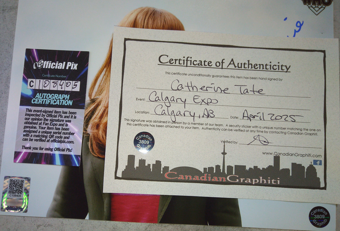 Catherine Tate Hand Signed Autograph 8x10 Photo COA + OPix Doctor Who