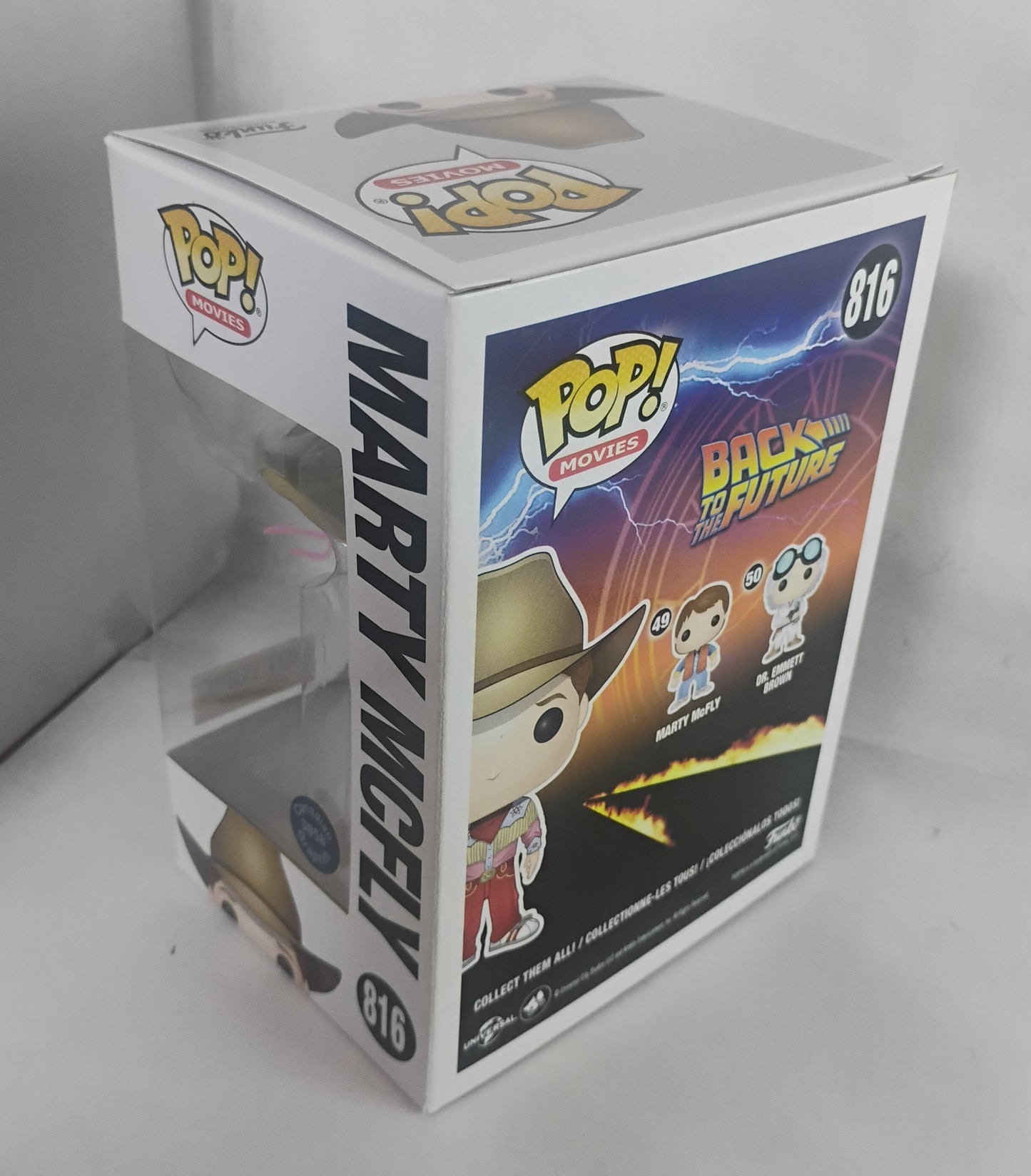 Michael J Fox Hand Signed Autograph Marty McFly Funko Pop COA Back To The Future
