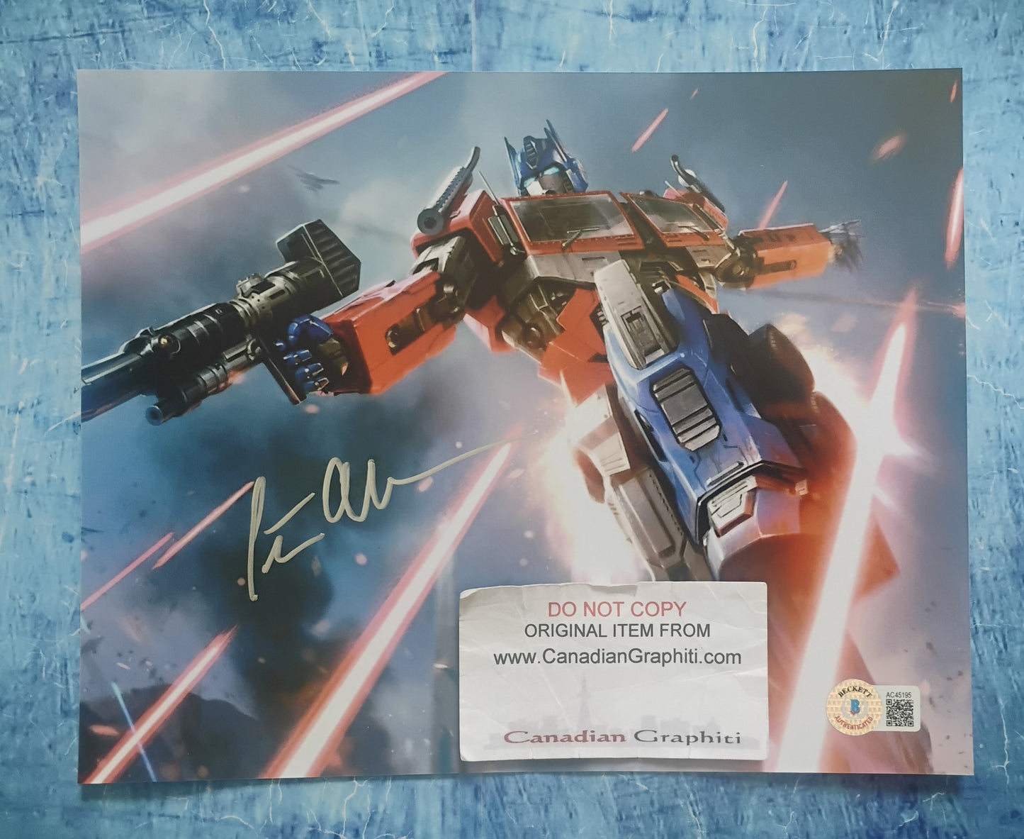 Peter Cullen Hand Signed Autograph 8x10 Photo BAS COA Transformers