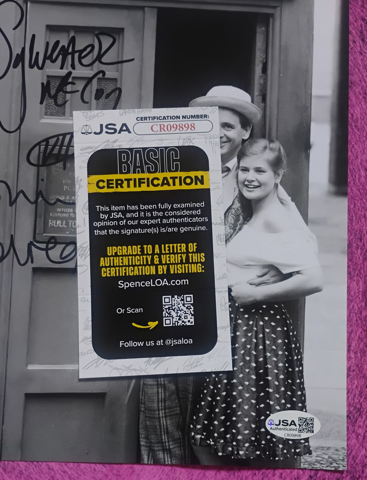 Sylvester McCoy & Sophie Aldred Hand Signed Autograph 8x10 Photo JSA COA Doctor Who