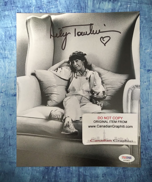 Lily Tomlin Hand Signed Autograph 8x10 Photo PSA COA Incredible Shrinking Woman