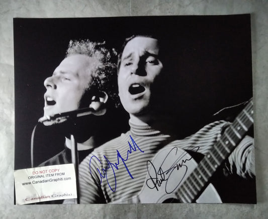 Paul Simon & Art Garfunkel Hand Signed Autograph 11x14 Photo COA