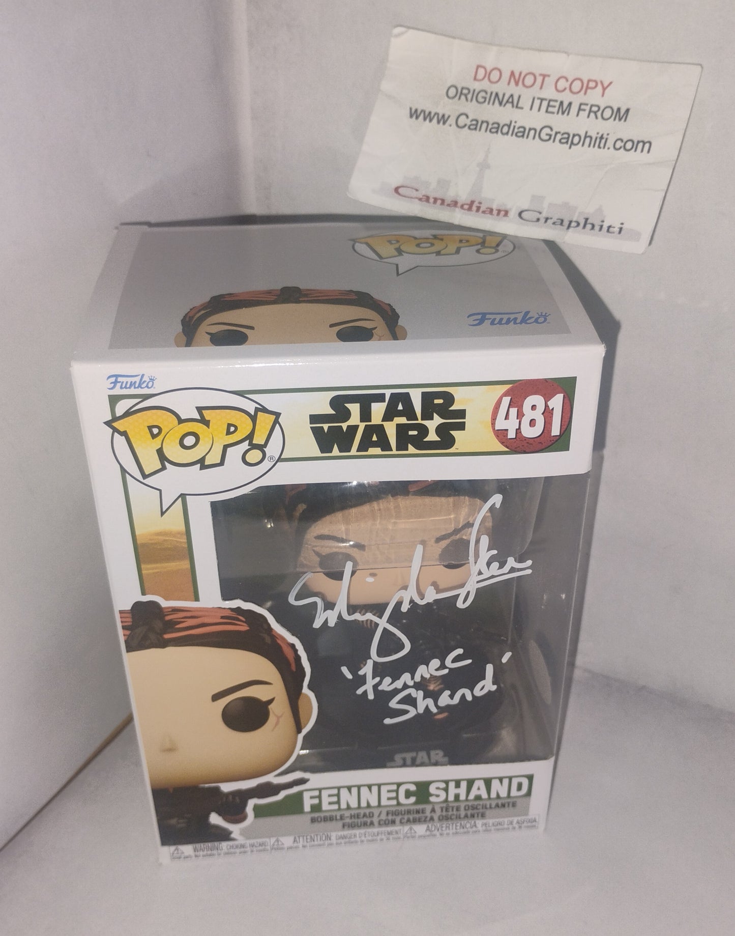 Ming-Na Wen Hand Signed Autograph Funko Pop JSA COA Star Wars Fennec Shand