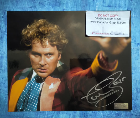 Colin Baker Hand Signed Autograph 8x10 Photo COA Doctor Who