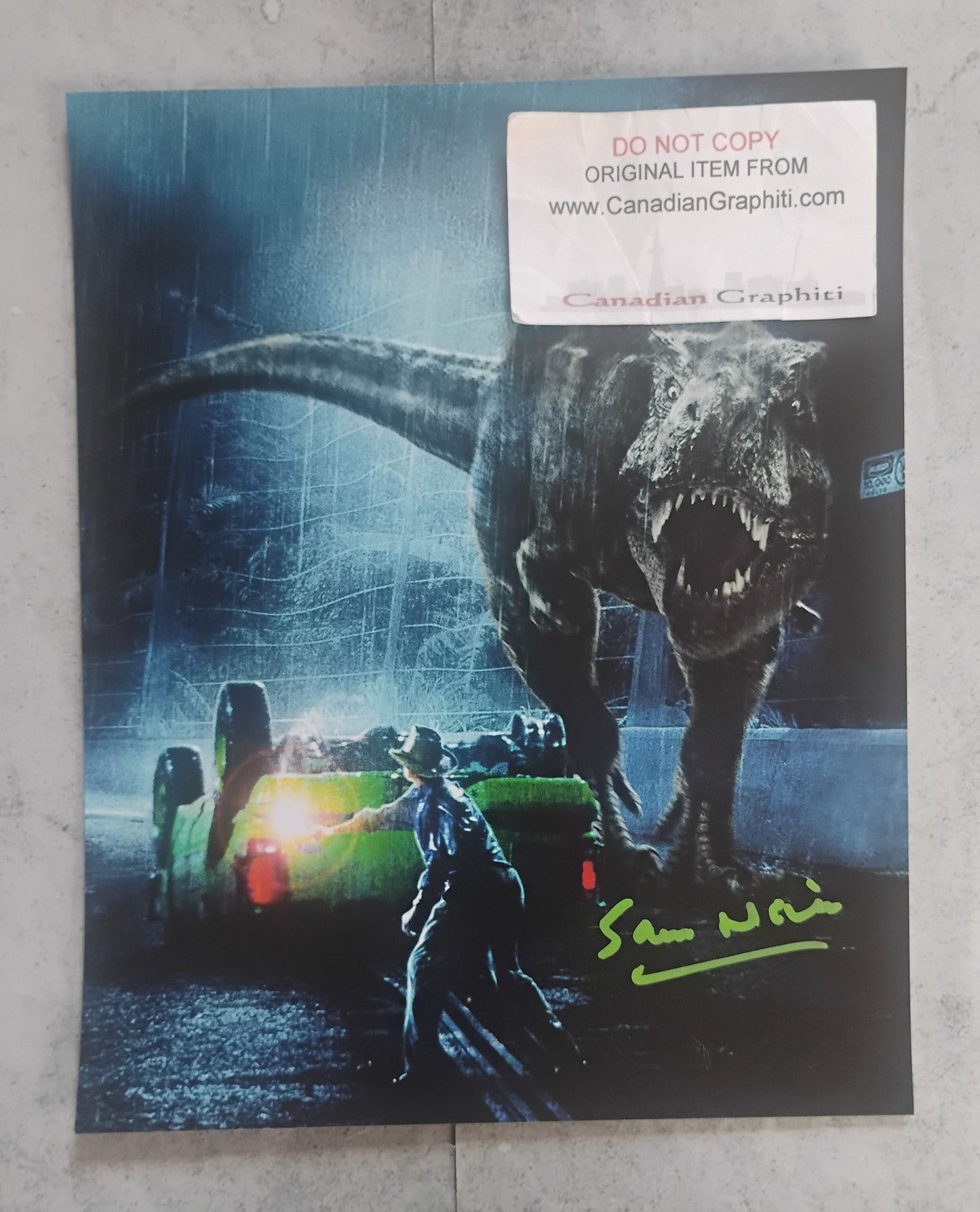 Sam Neill Hand Signed Autograph 8x10 Photo BAS COA Jurassic Park