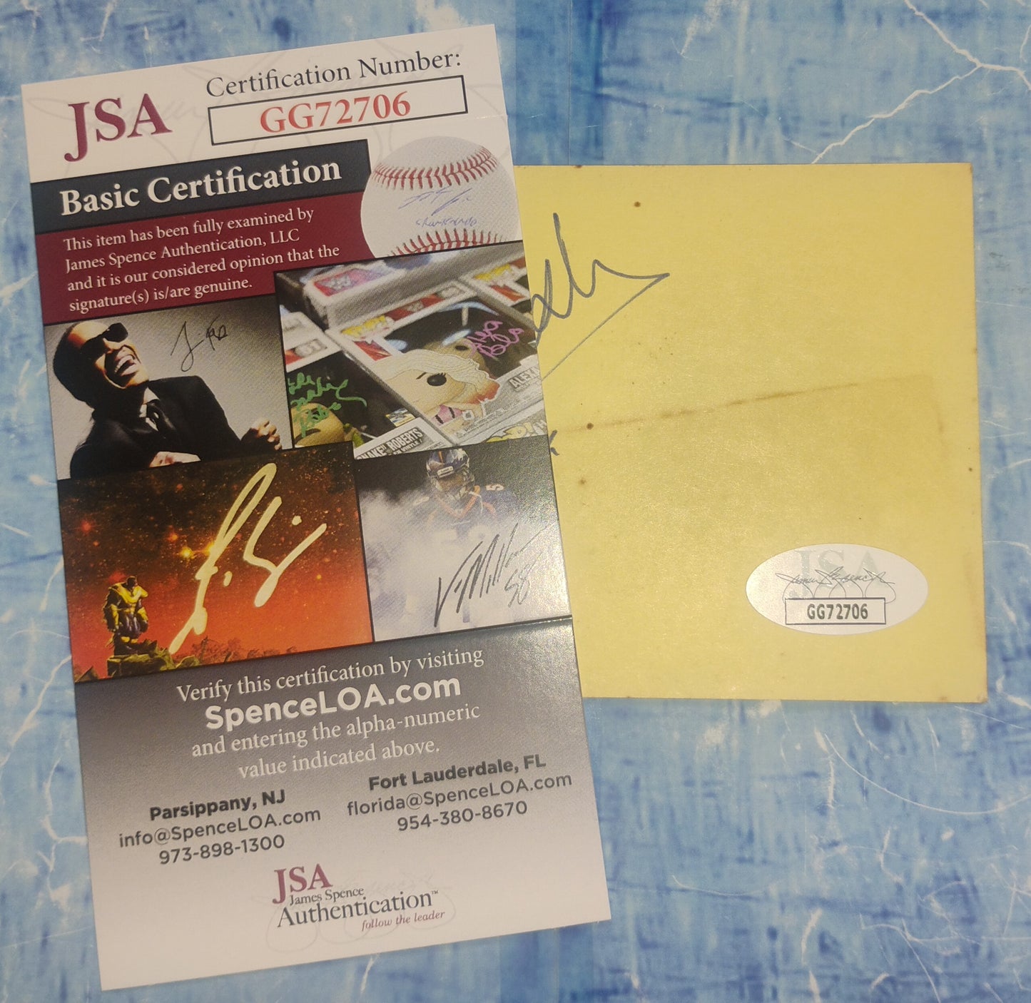 June Carter Cash Hand Signed Autograph Index Card JSA COA