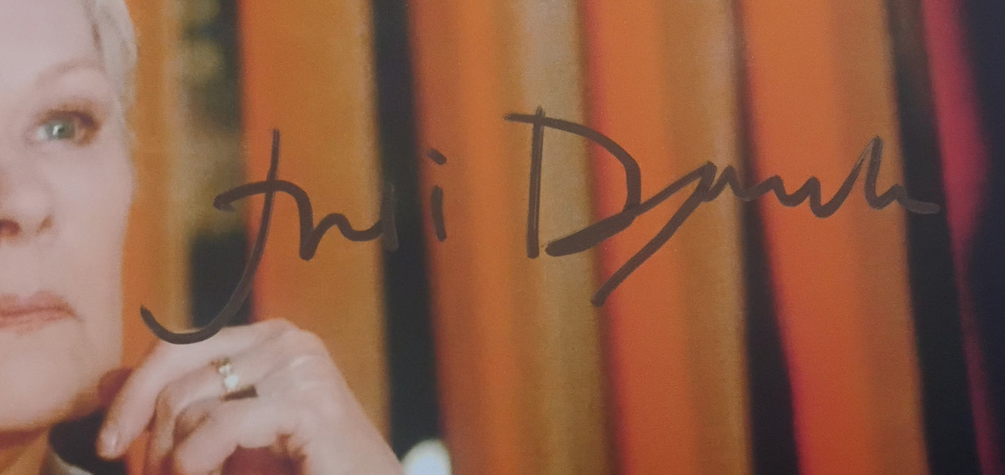 Judi Dench Hand Signed Autograph 8x10 Photo BAS COA