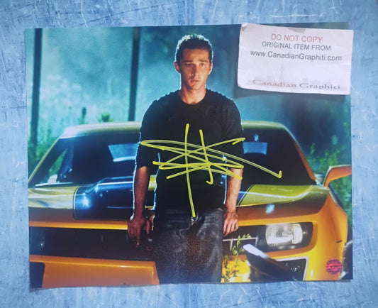 Shia LaBeouf Hand Signed Autograph 8x10 Photo COA Transformers