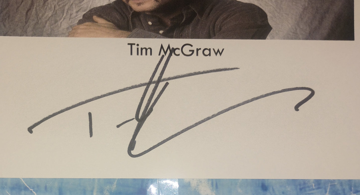 Tim McGraw Hand Signed Autograph Index Card COA