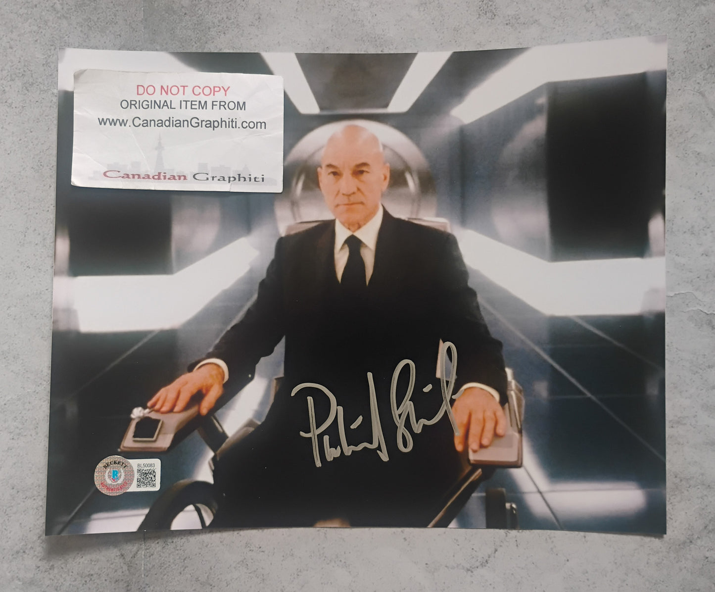 Patrick Stewart Hand Signed Autograph 8x10 Photo BAS COA X-Men