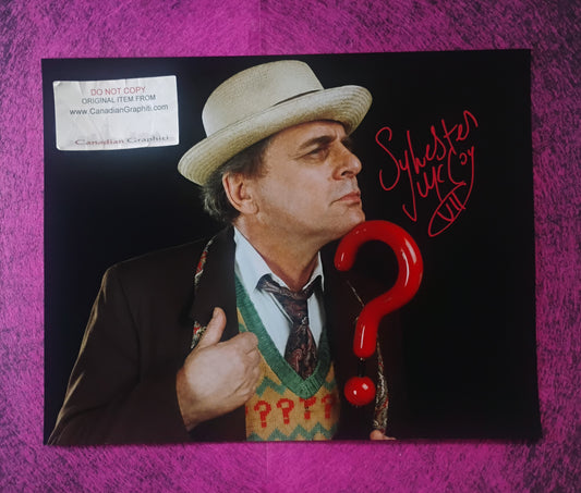 Sylvester McCoy Hand Signed Autograph 11x14 Photo COA Doctor Who