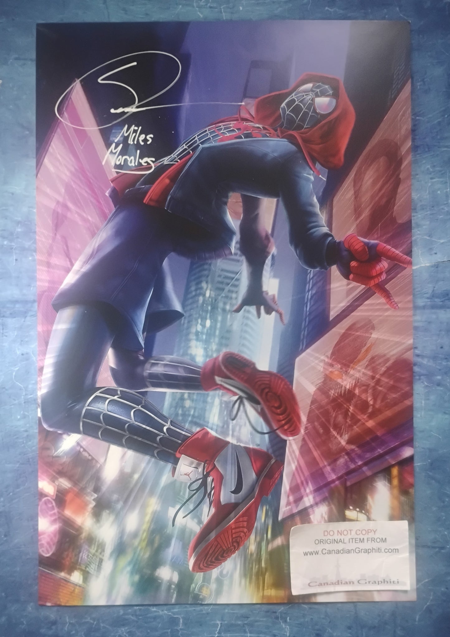 Shameik Moore Hand Signed Autograph 11x17 Photo JSA COA Spider-man