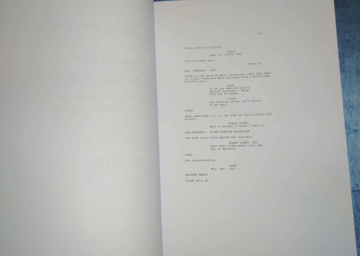 Flash Gordon 3x Cast Hand Signed Autograph Script COA