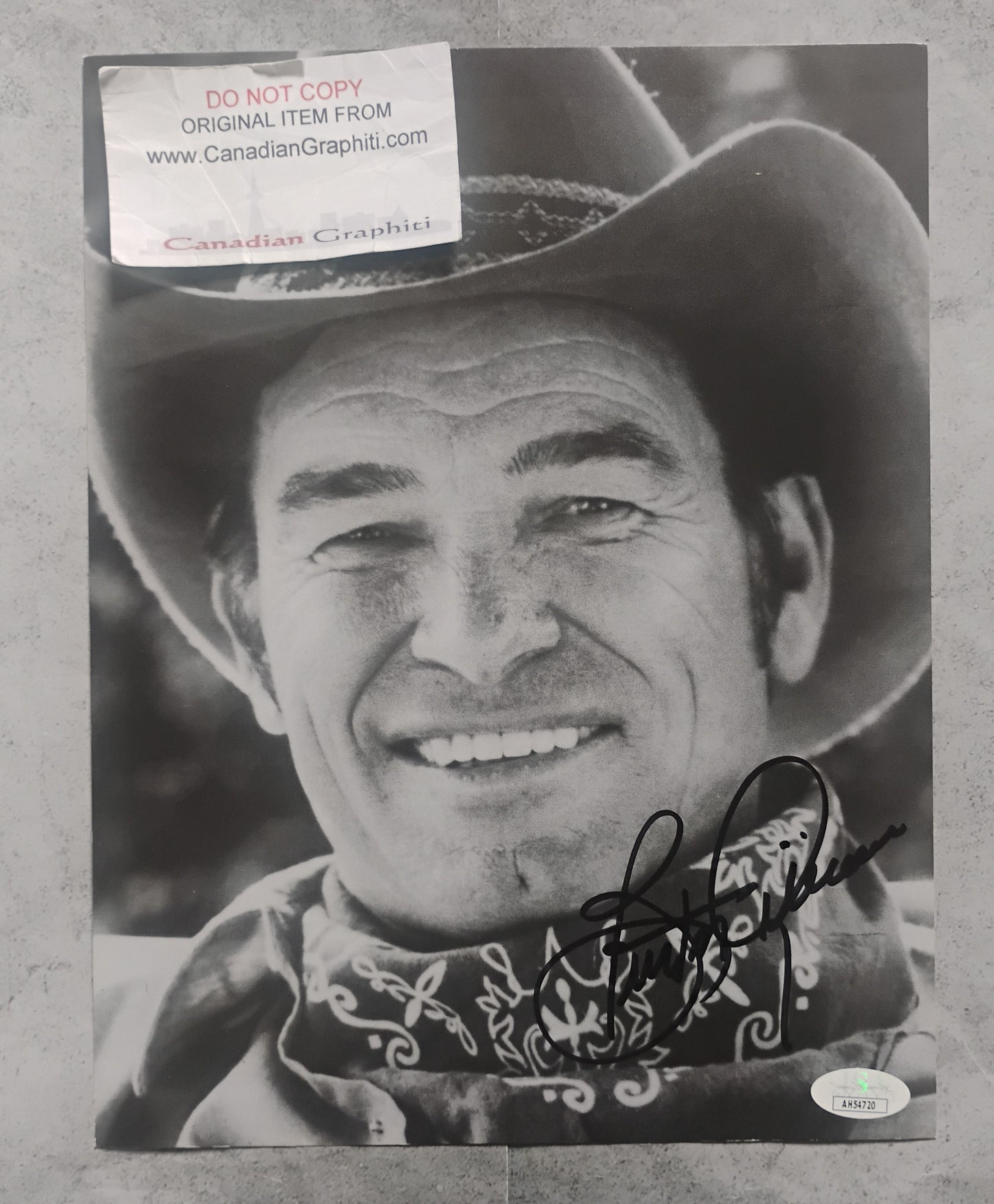 Burton Gilliam Hand Signed Autograph Photo JSA COA Blazing Saddles