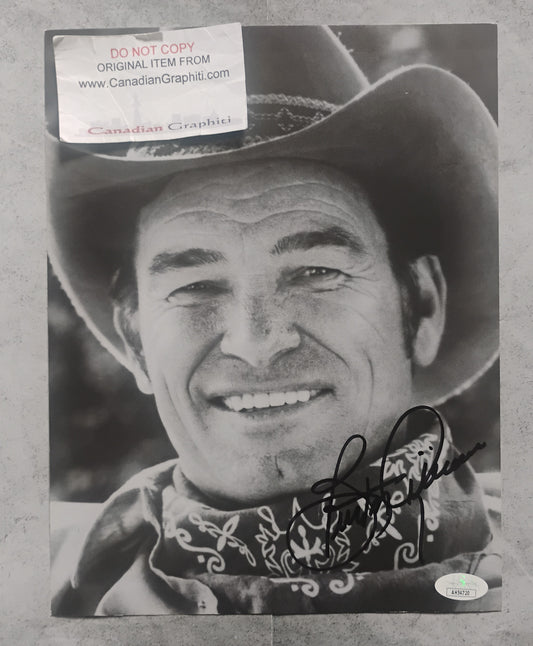 Burton Gilliam Hand Signed Autograph Photo JSA COA Blazing Saddles