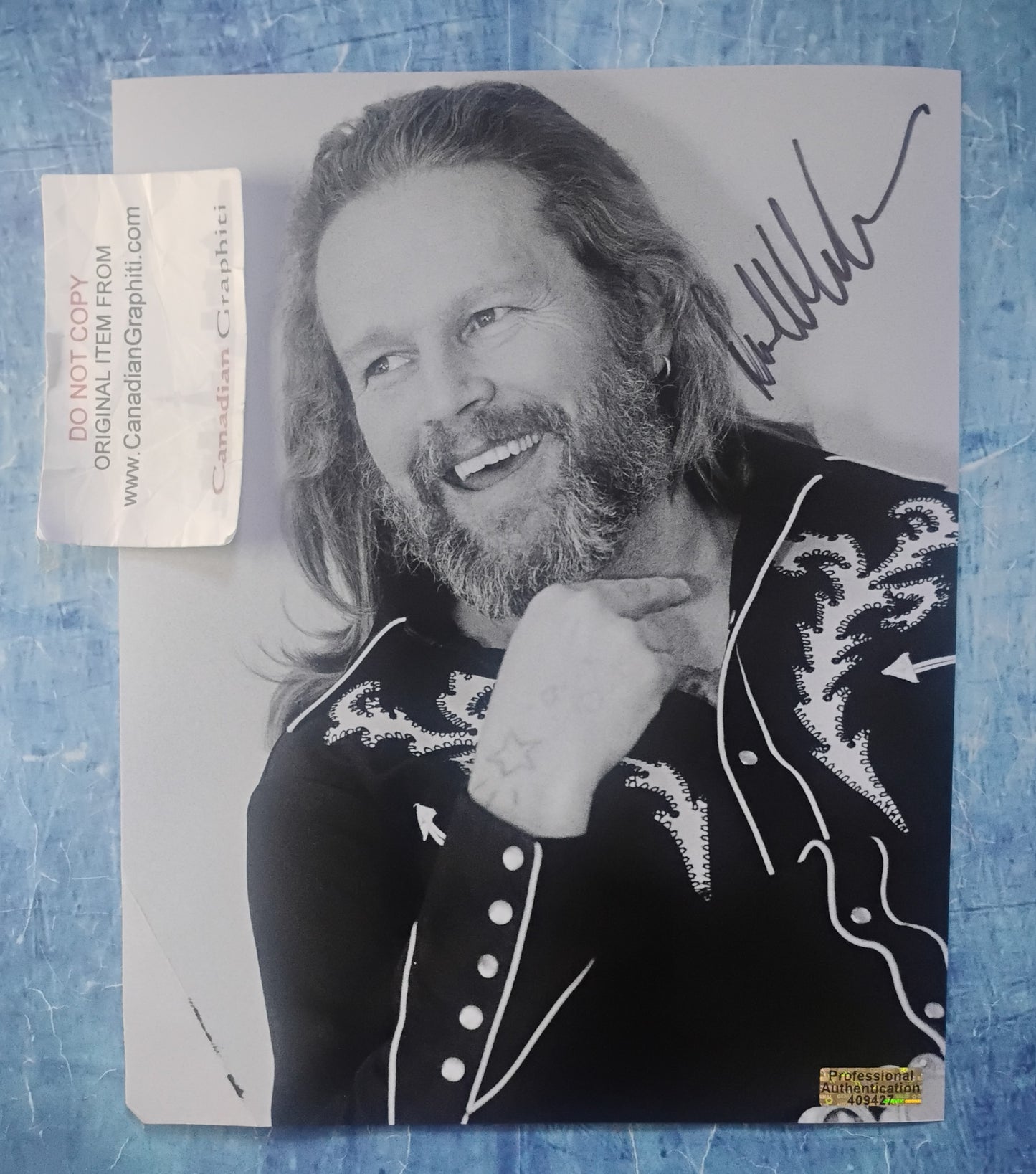 David Allan Coe Hand Signed Autograph 8x10 Photo COA