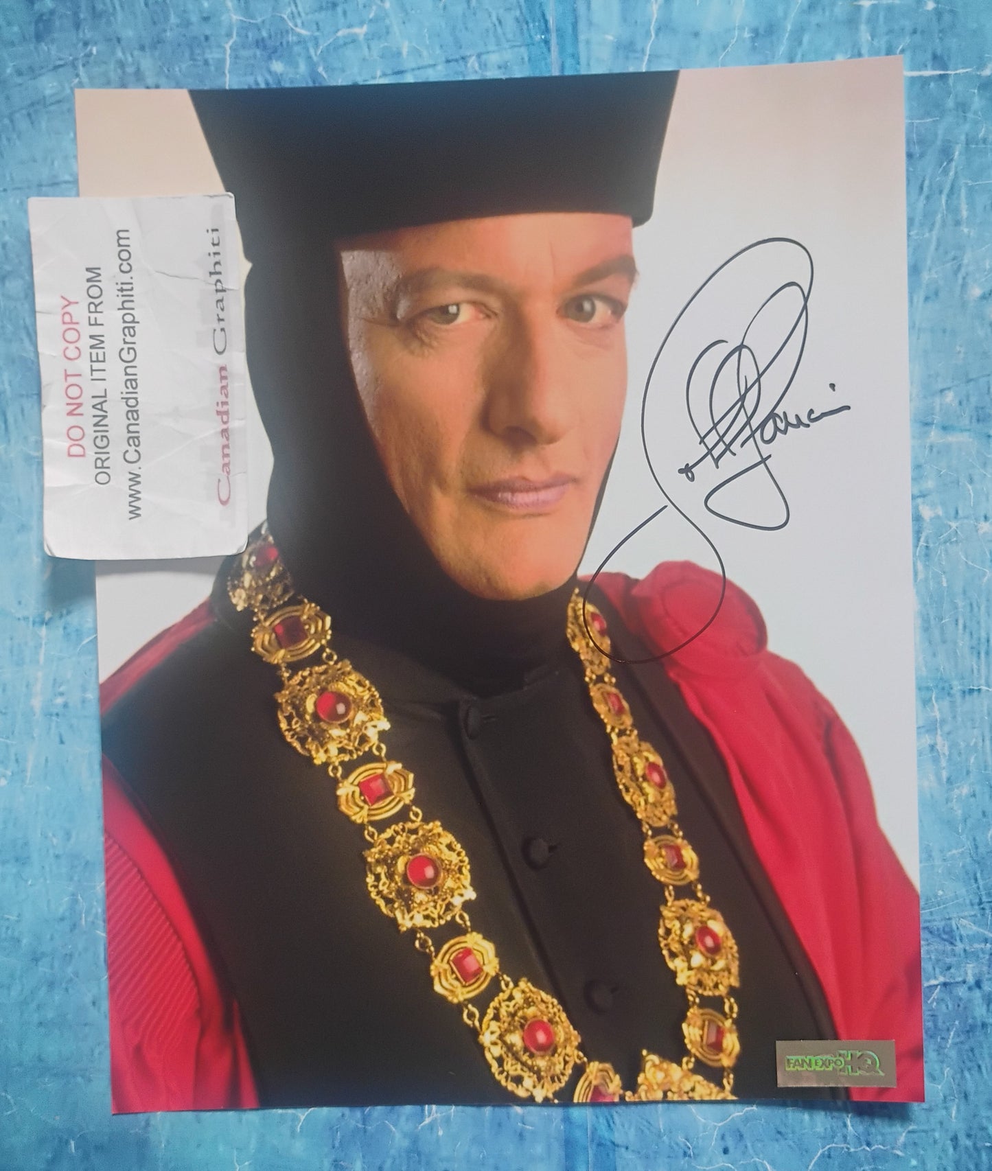 John De Lancie Hand Signed Autograph 8x10 Photo COA Star Trek