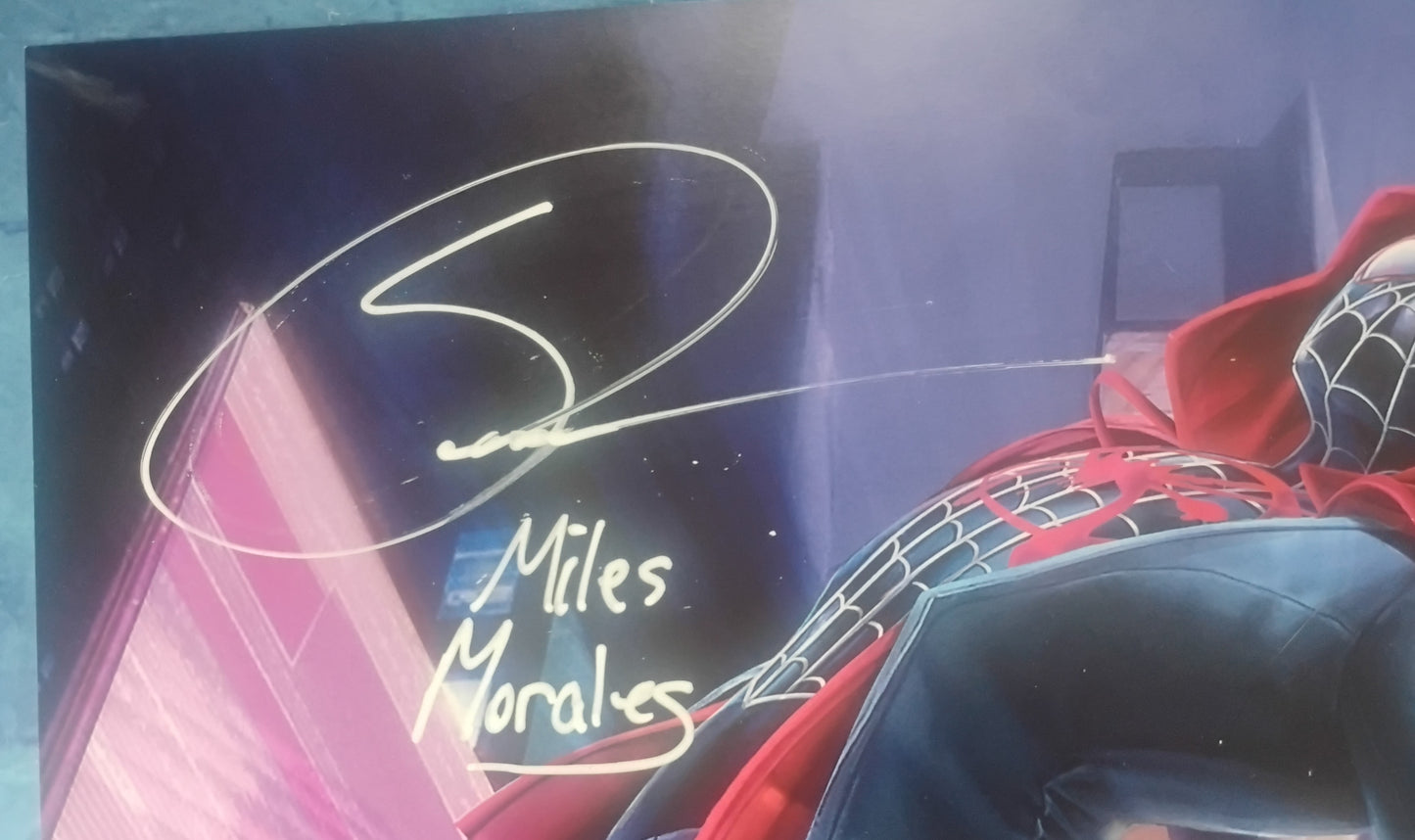 Shameik Moore Hand Signed Autograph 11x17 Photo JSA COA Spider-man