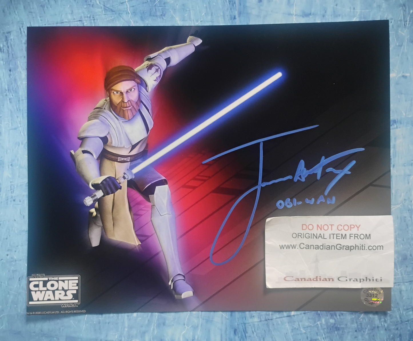 James Arnold Taylor Hand Signed Autograph 8x10 Photo COA Star Wars Clone Wars