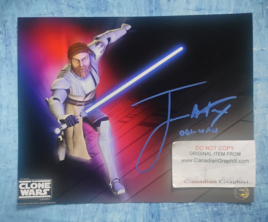 James Arnold Taylor Hand Signed Autograph 8x10 Photo COA Star Wars Clone Wars