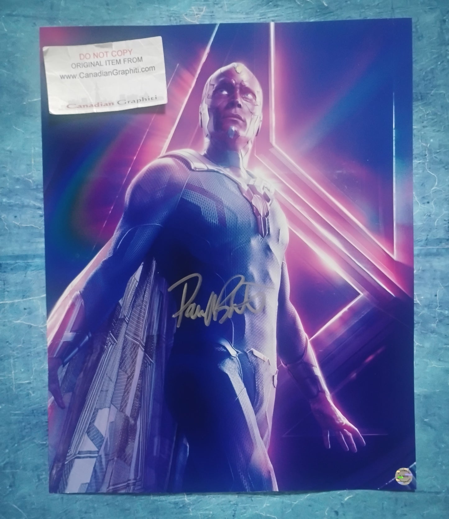 Paul Bettany Hand Signed Autograph 11x14 Photo COA WandaVision