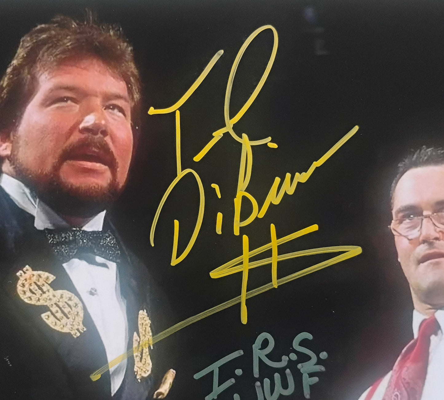 Ted DiBaise & I.R.S. Mike Rotunda Hand Signed Autograph 8x10 Photo COA