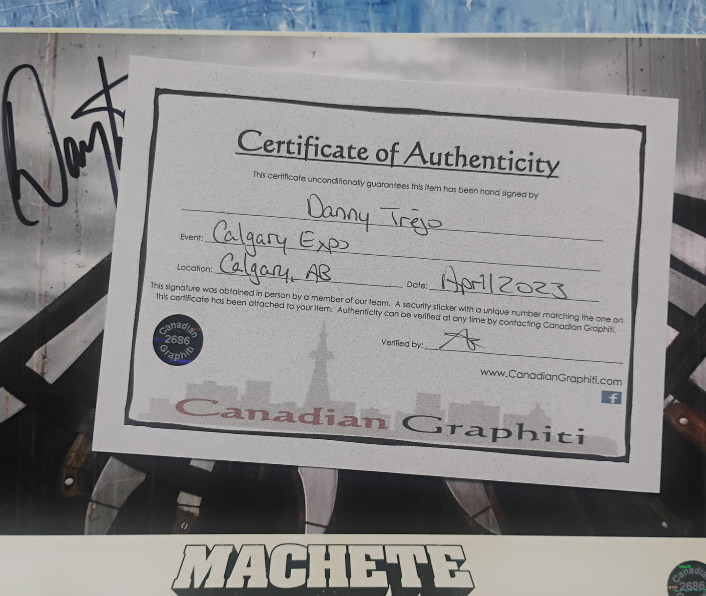 Danny Trejo Hand Signed Autograph 8x10 Photo COA Machete