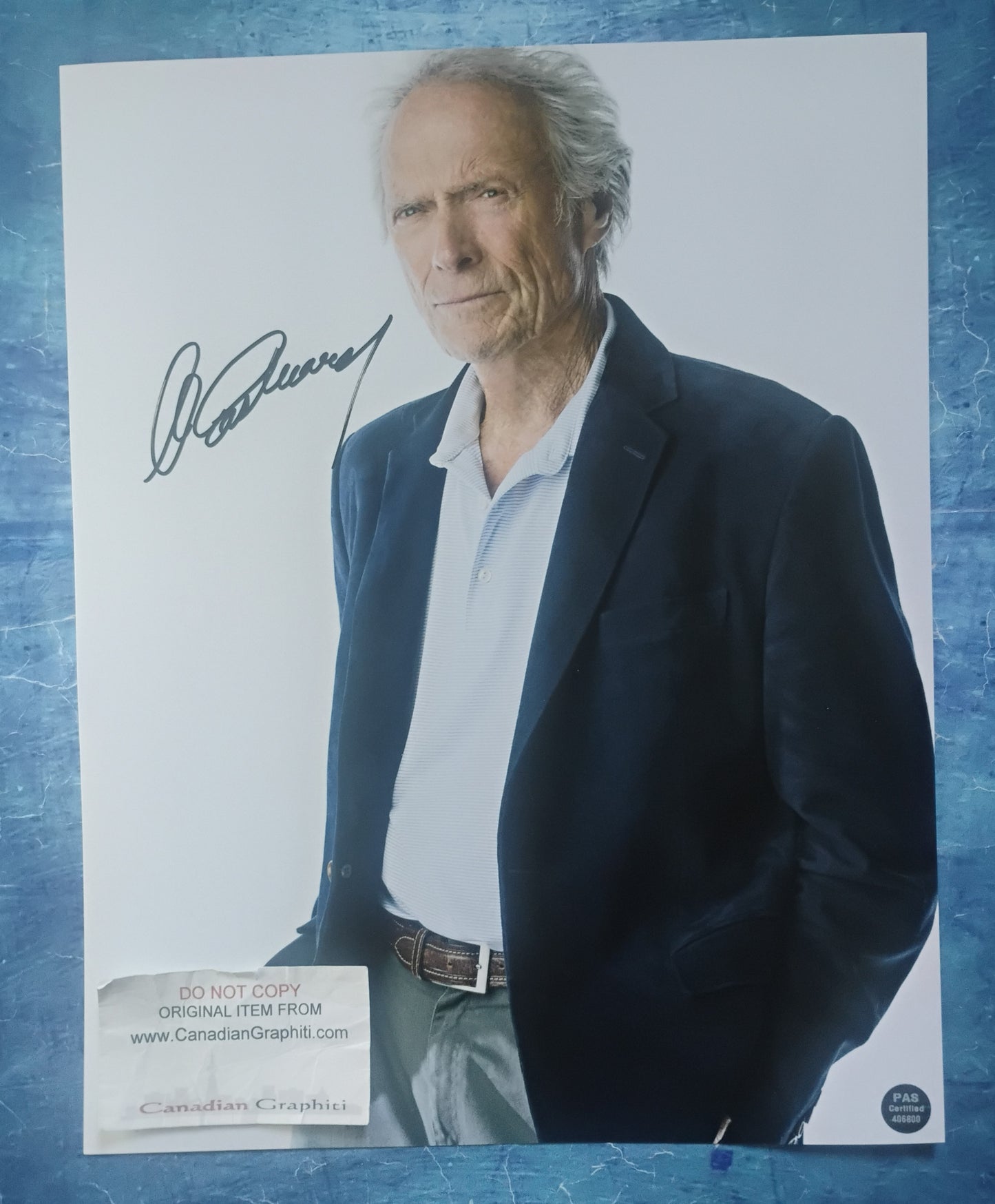 Clint Eastwood Hand Signed Autograph 11x14 Photo COA