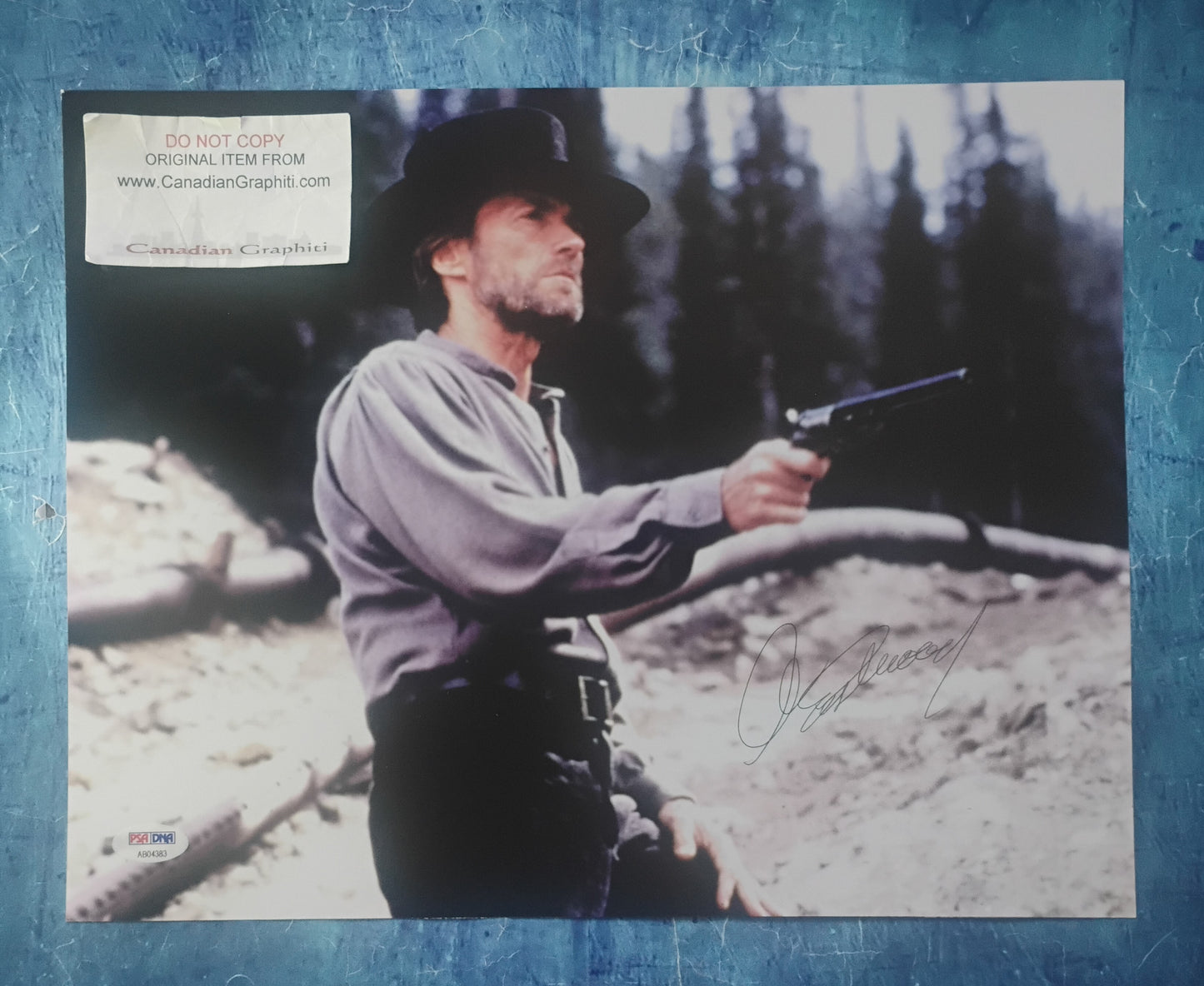 Clint Eastwood Hand Signed Autograph 11x14 Photo PSA COA