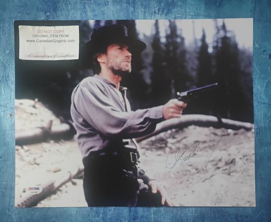 Clint Eastwood Hand Signed Autograph 11x14 Photo PSA COA