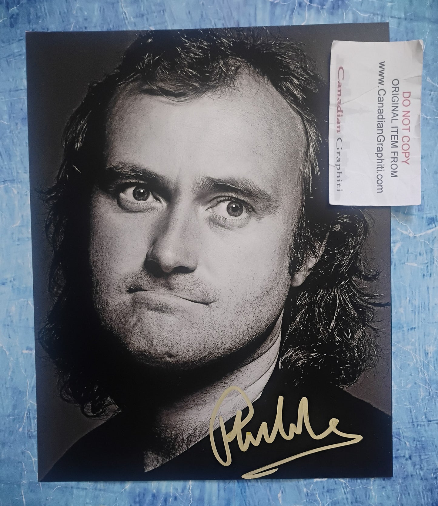 Phil Collins Hand Signed Autograph 8x10 Photo COA