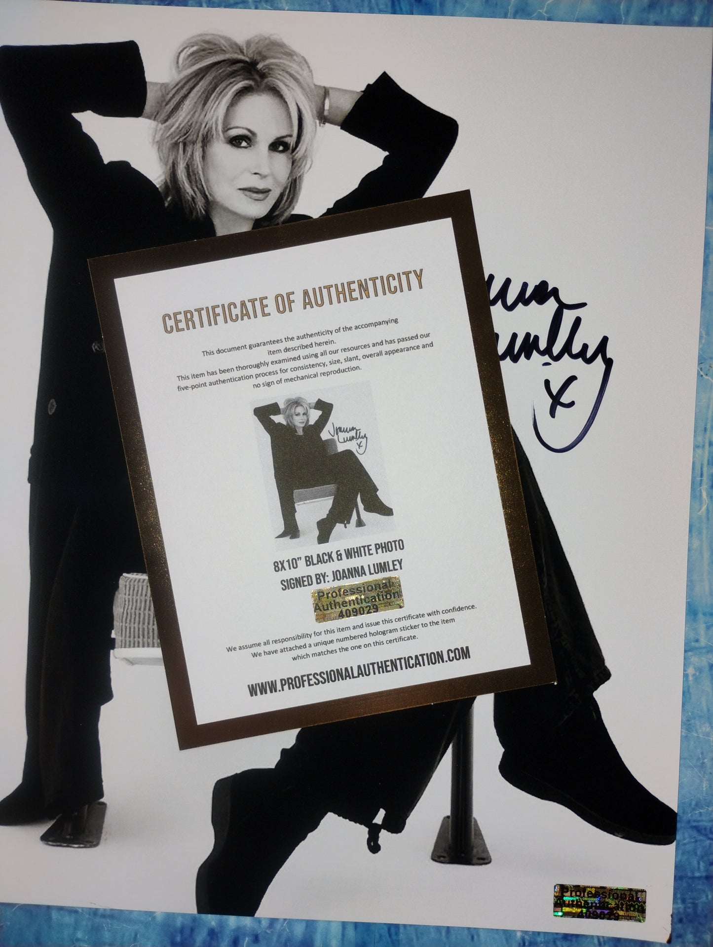 Joanna Lumley Hand Signed Autograph 8x10 Photo COA