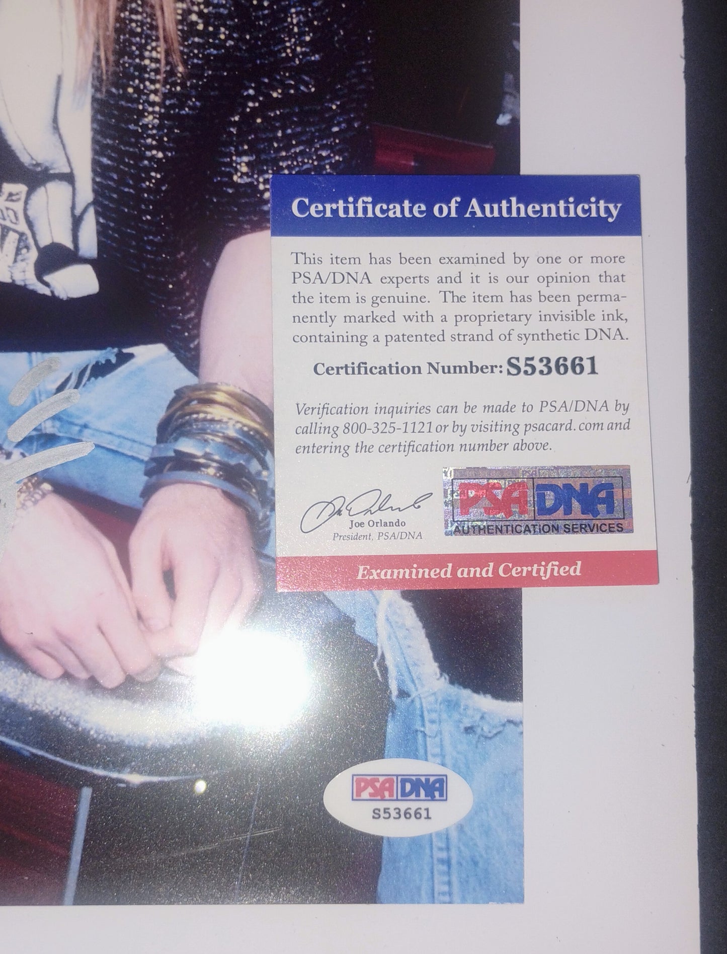 Axl Rose Hand Signed Autograph Photo Framed PSA COA Guns N Roses