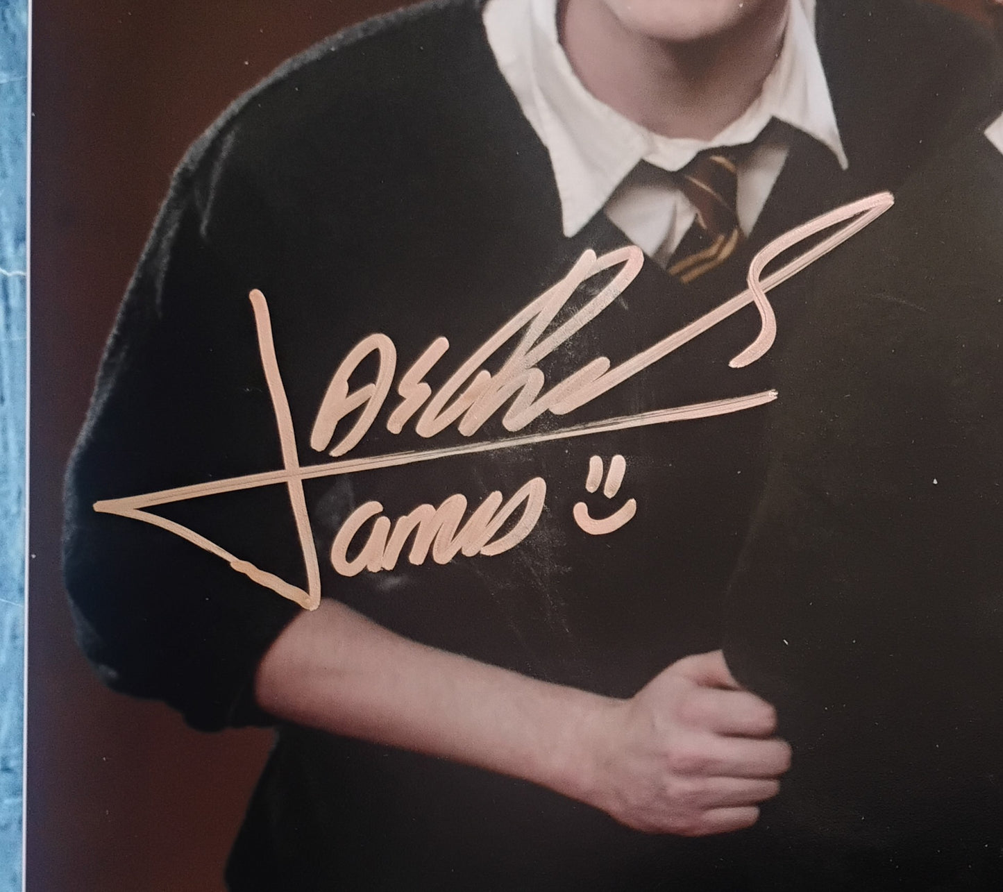 Bonnie Wright, James & Oliver Phelps Hand Signed Autograph 11x14 Photo OPix COA Harry Potter