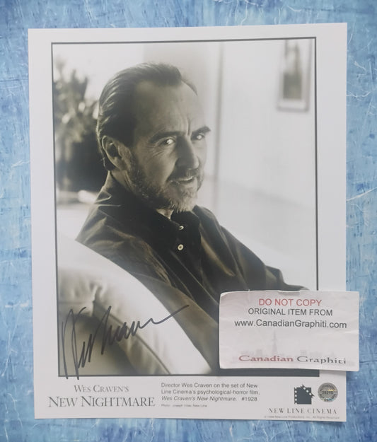 Wes Craven Hand Signed Autograph 8x10 Photo COA
