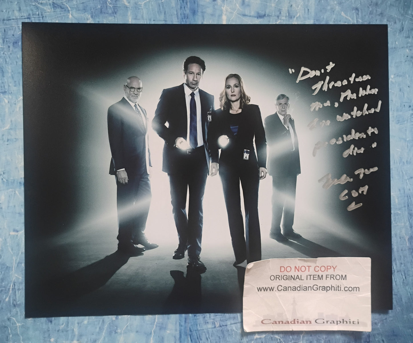 William B Davis Hand Signed Autograph 8x10 Photo OPix COA X-Files