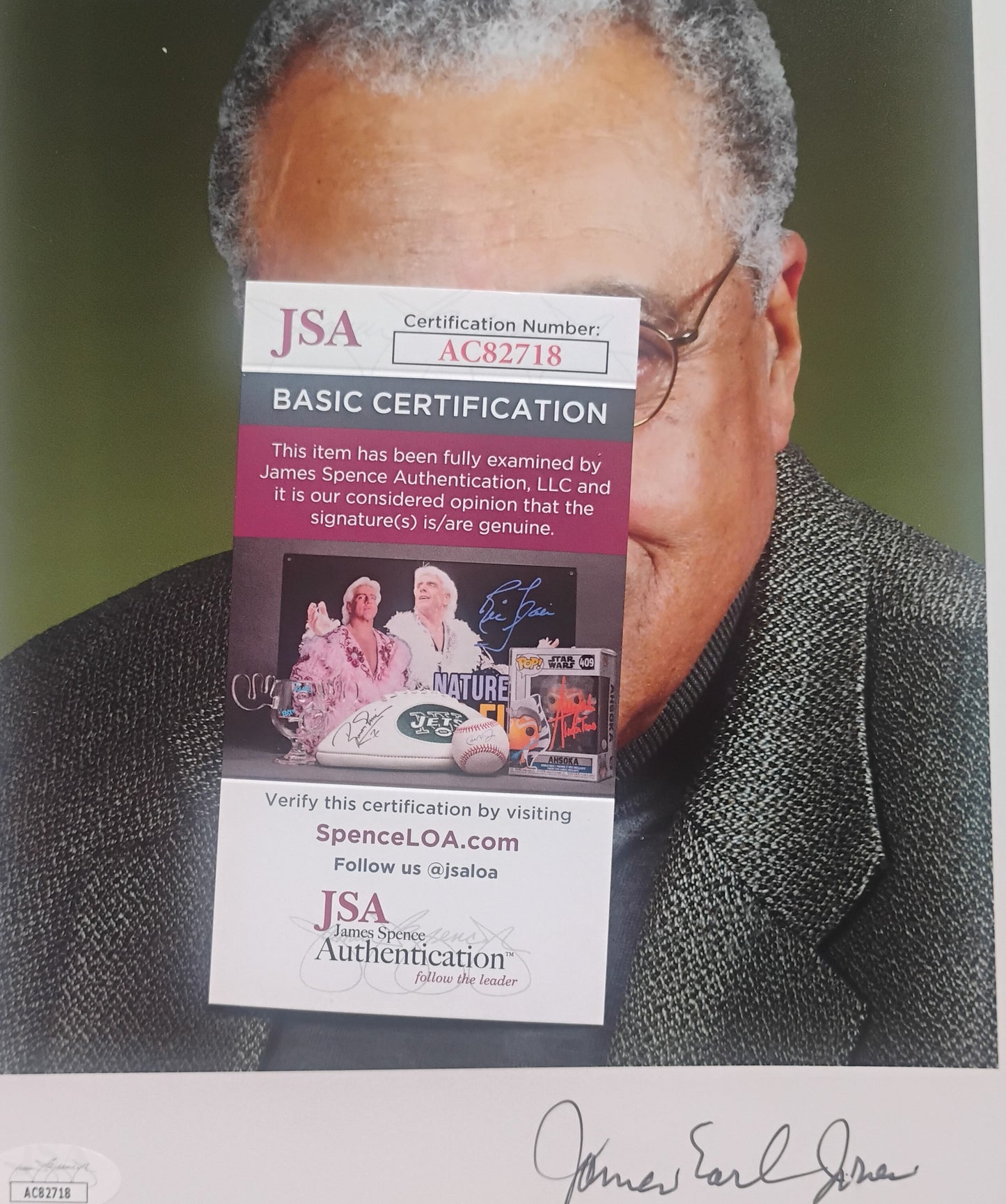 James Earl Jones Hand Signed Autograph 8x10 Photo JSA COA
