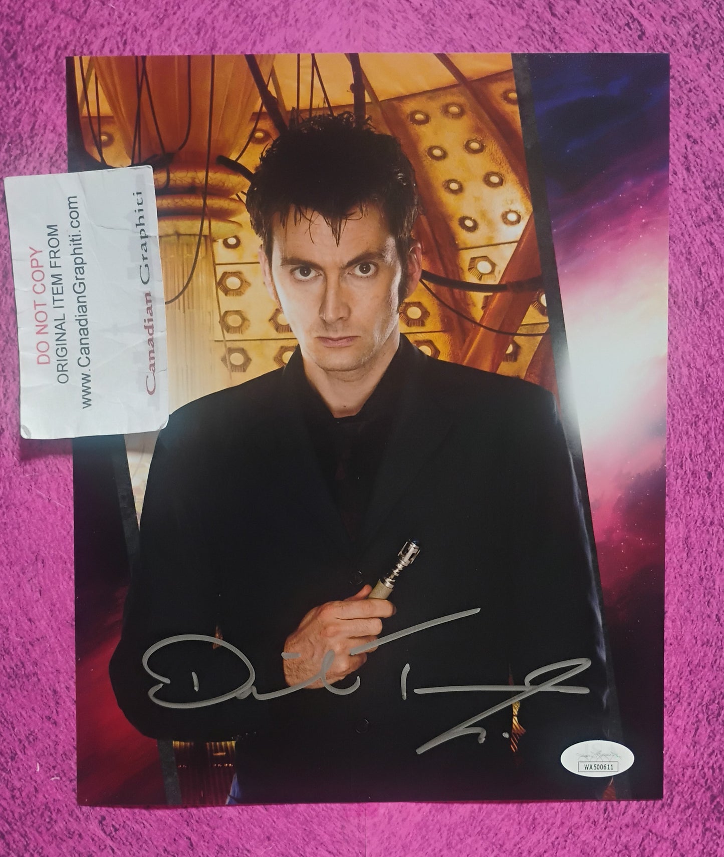 David Tennant Hand Signed Autograph 8x10 Photo JSA COA Doctor Who