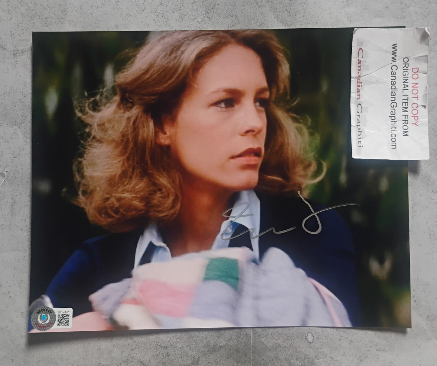 Jamie Lee Curtis Hand Signed Autograph 8x10 Photo BAS COA Halloween