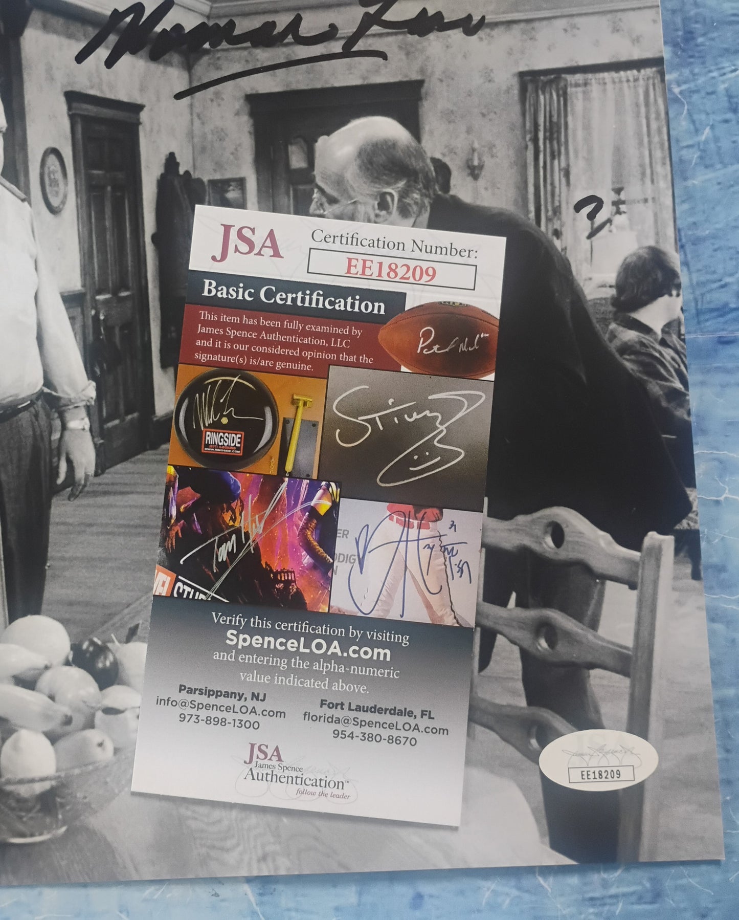 Norman Lear Hand Signed Autograph 8x10 Photo JSA COA All In The Family