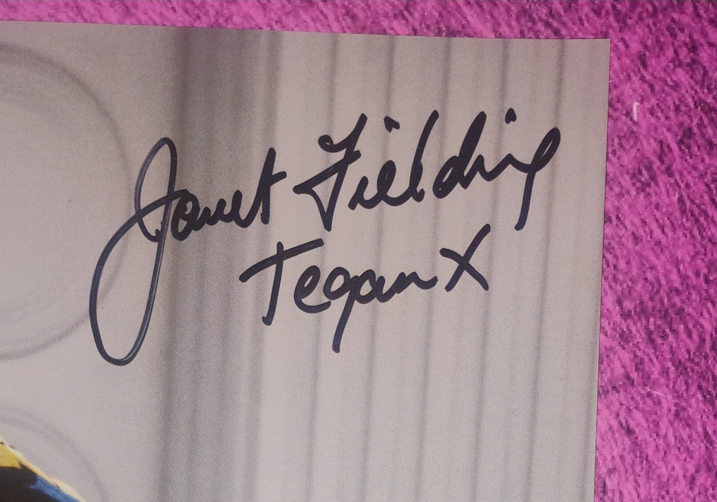 Janet Fielding Hand Signed Autograph 8x10 Photo JSA COA Doctor Who