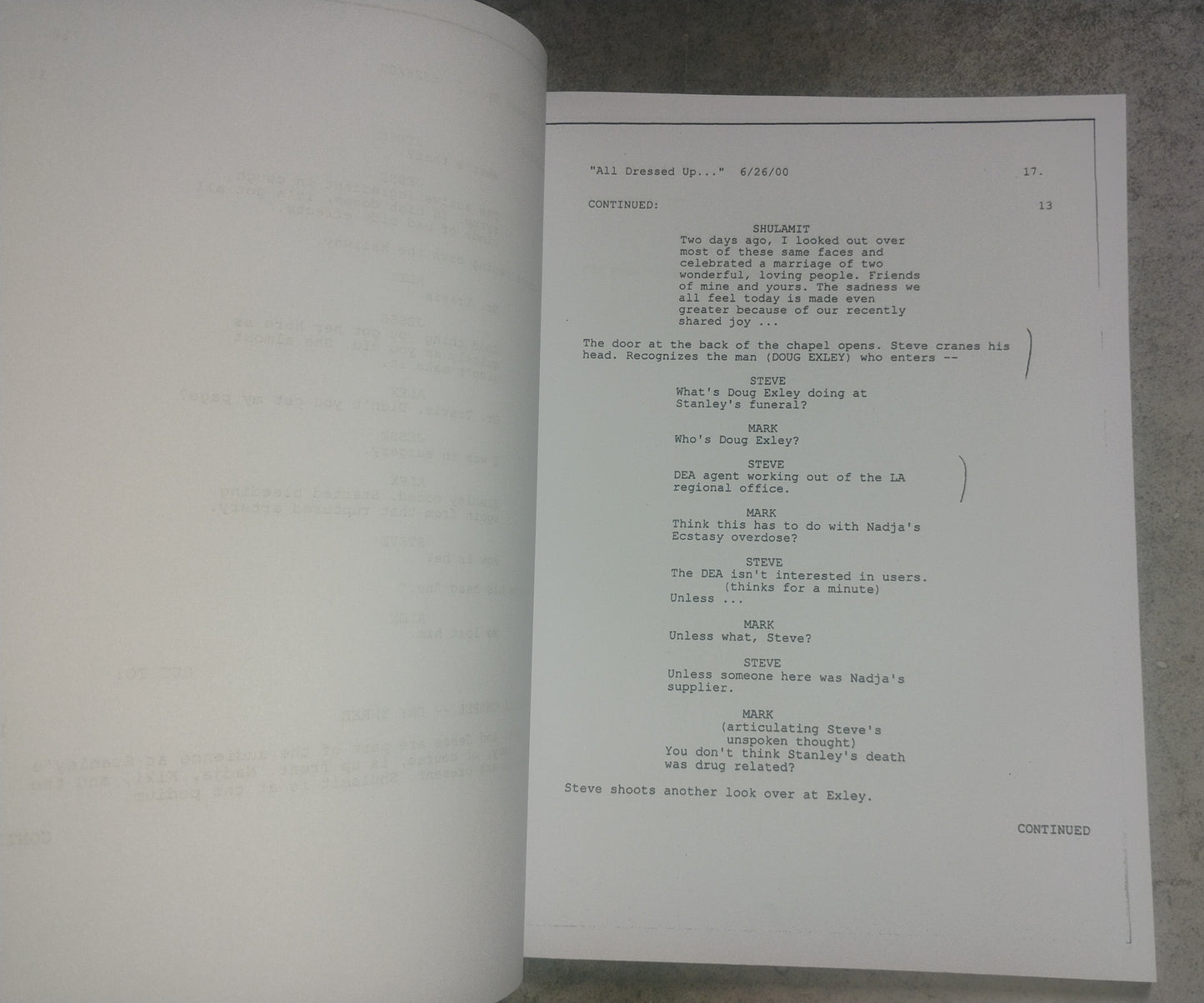 Dick Van Dyke Hand Signed Autograph Diagnosis Murder Script COA